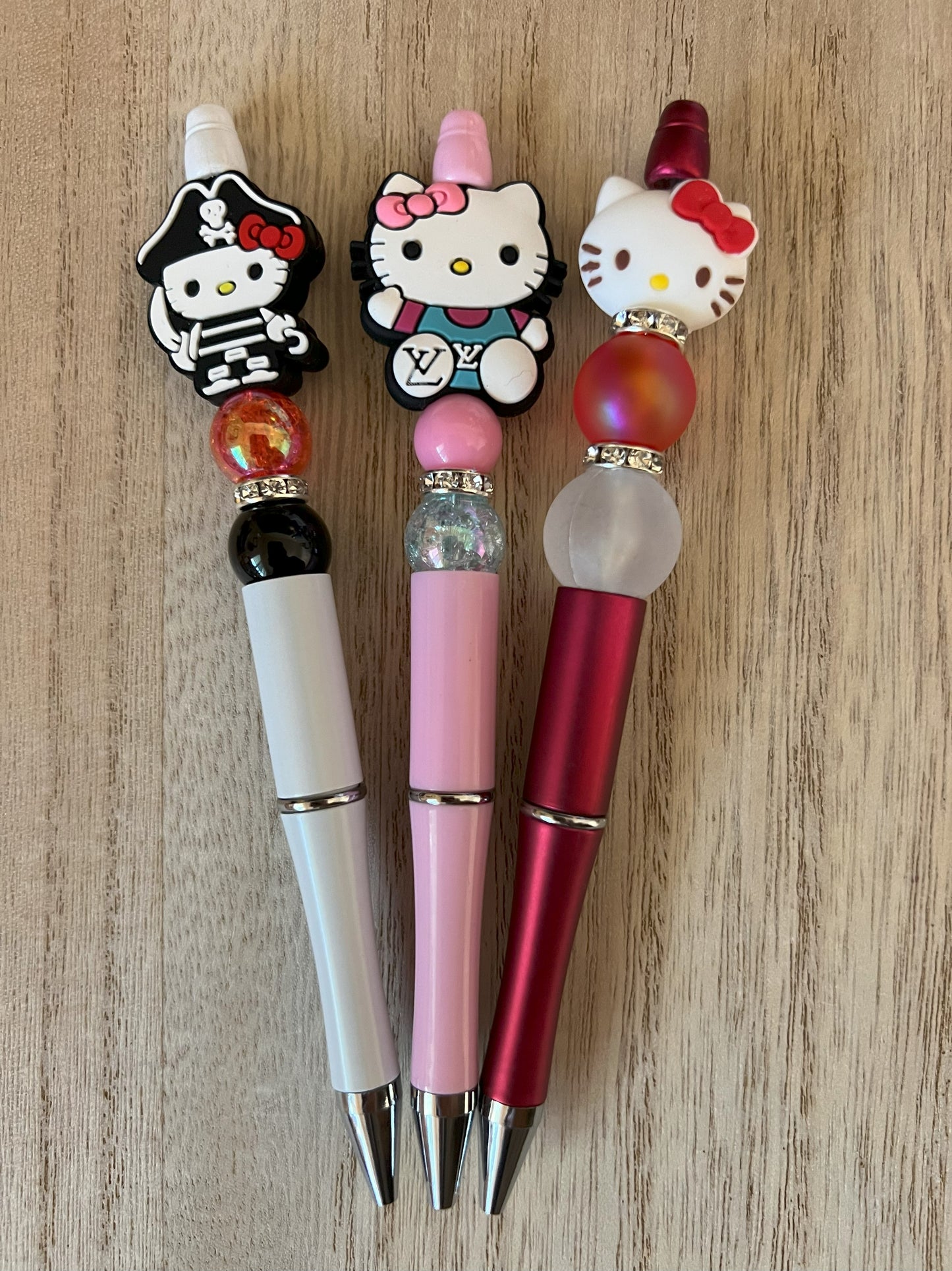 Kawaii Kitty Beaded Pens