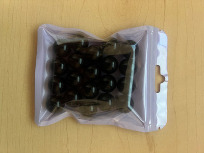 16mm Beads - Glossy Style Beads - Black & White Color Only Bag