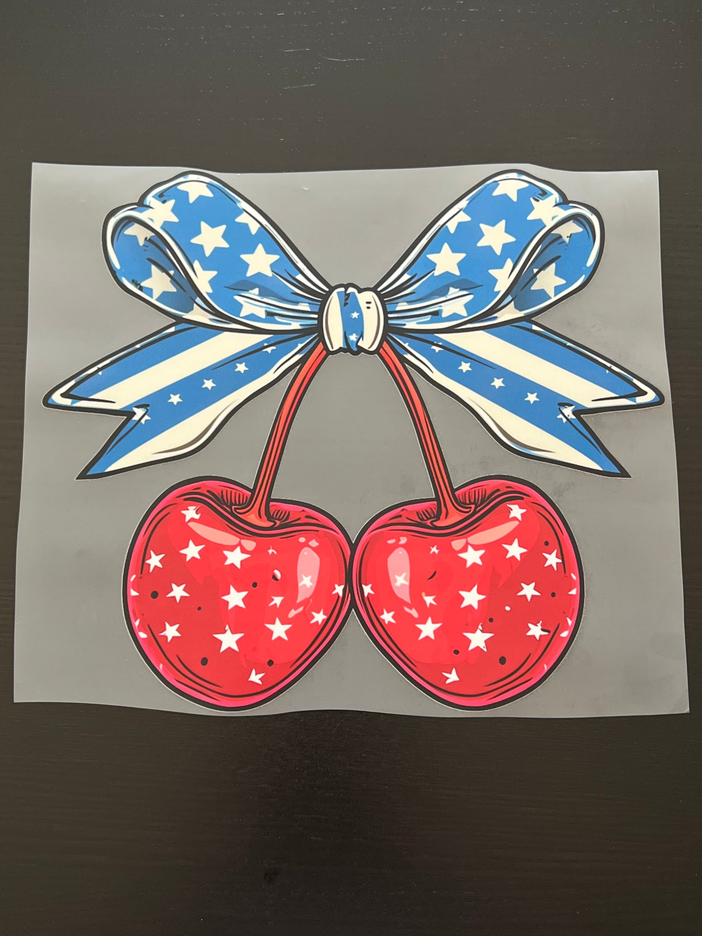 Cherry with Bow - Patriotic