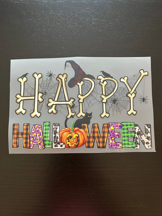 YOUTH - Happy Halloween - Size 8"l x 5.25"h