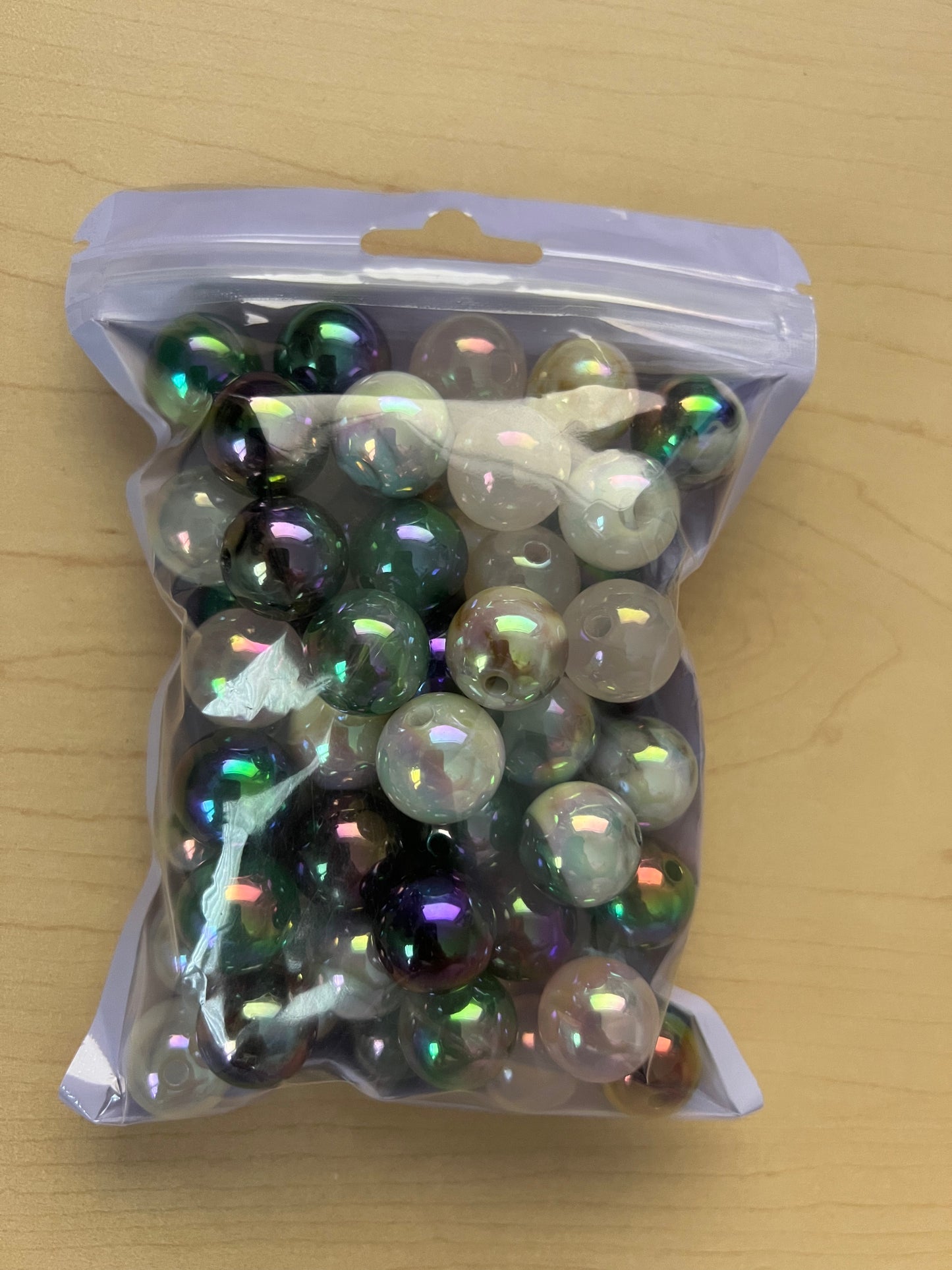 16mm Beads - Marble Style Beads - Random Color Mixed Bag