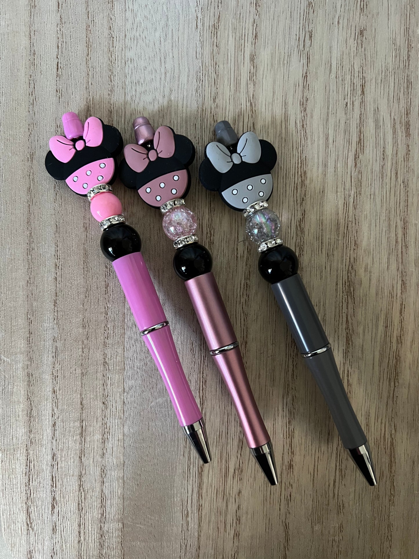 Mouse Silicone Beaded Pens