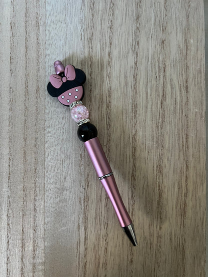 Mouse Silicone Beaded Pens