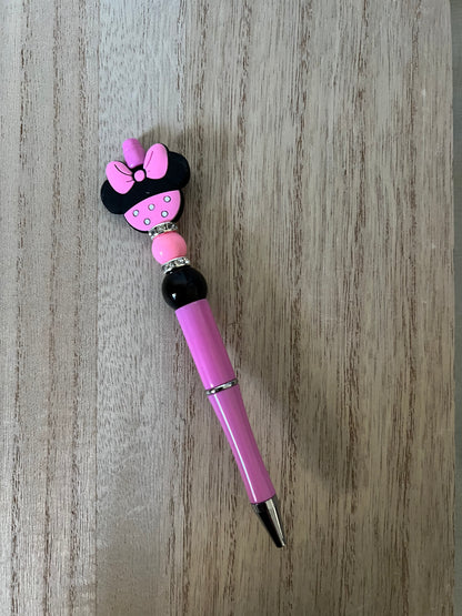 Mouse Silicone Beaded Pens