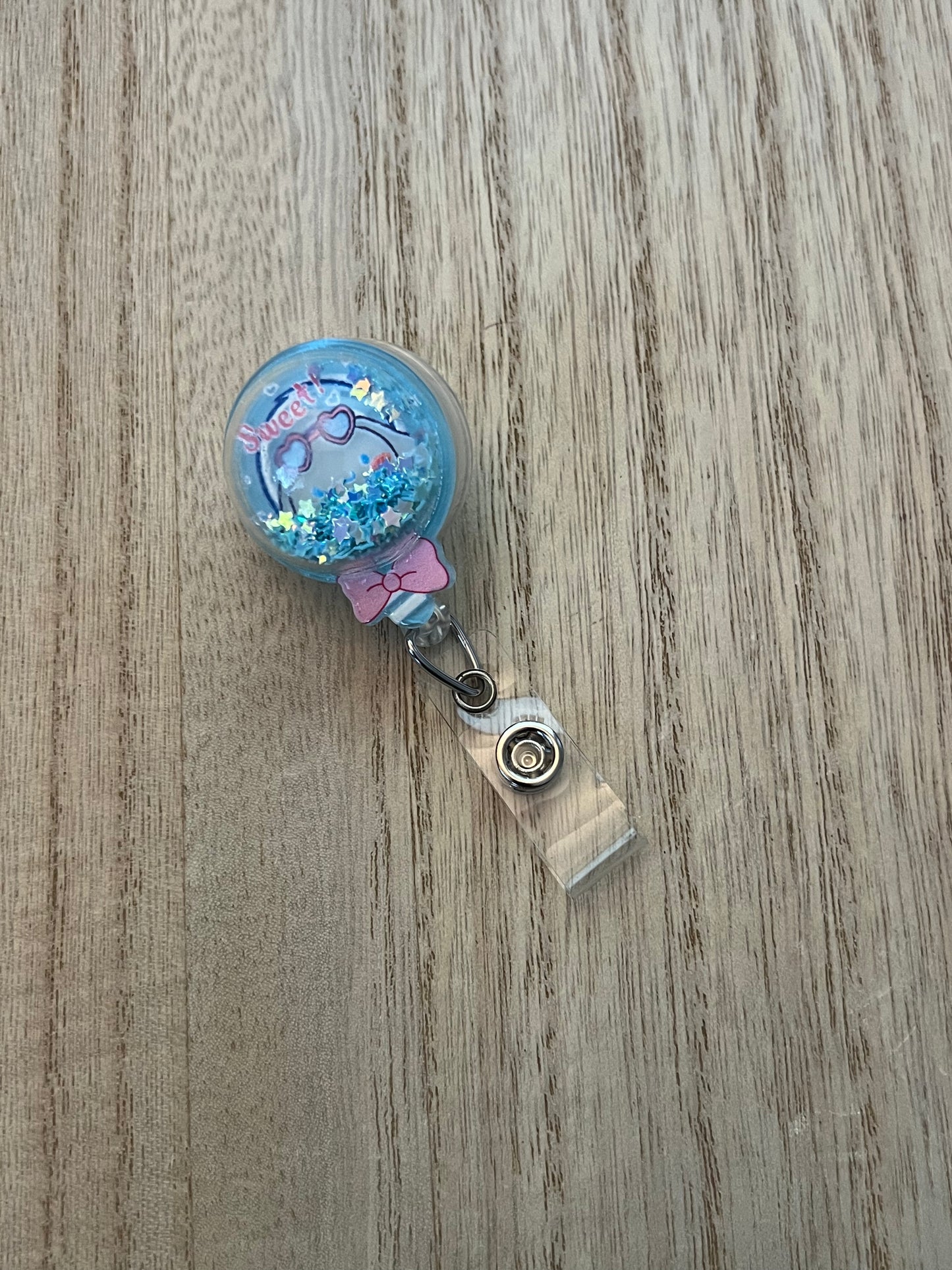 Kawaii Lollipop Series Badge Reel with Alligator Clip