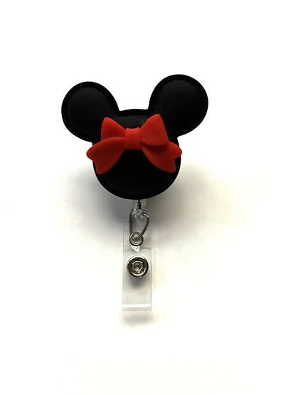 MADE TO ORDER - Mouse Badge Reel with Alligator Clip