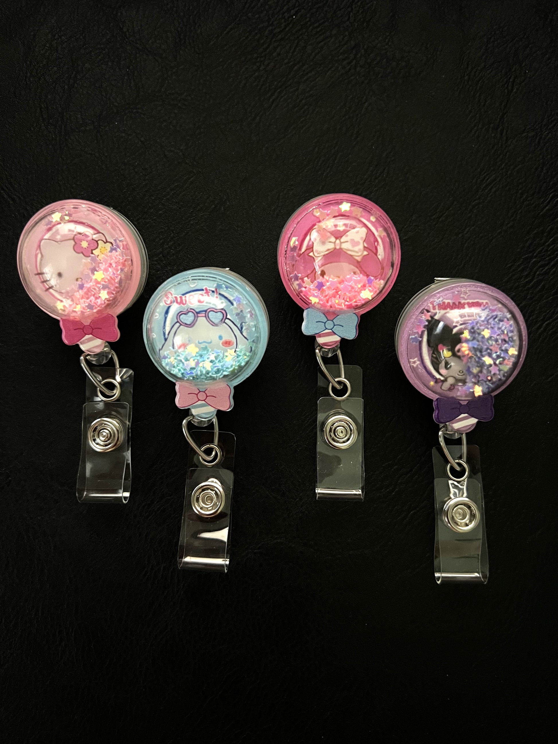 Kawaii Lollipop Series Badge Reel with Alligator Clip – MikMak Creations